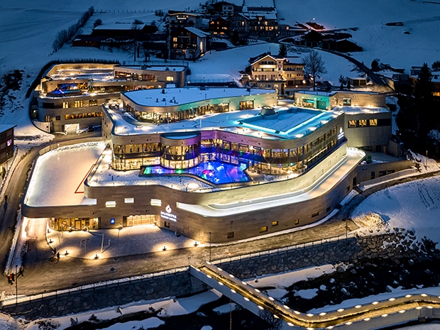 Silvretta Therme in Ischgl from on top